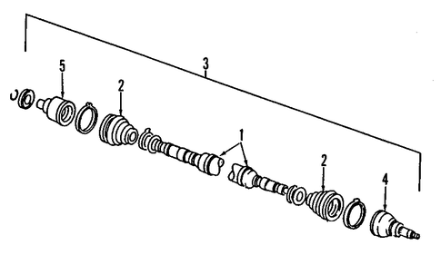 Escort AXLE SHAFTS & JOINTS