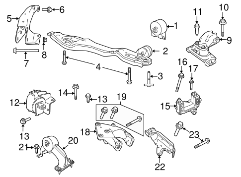 Routan ENGINE & TRANS MOUNTING