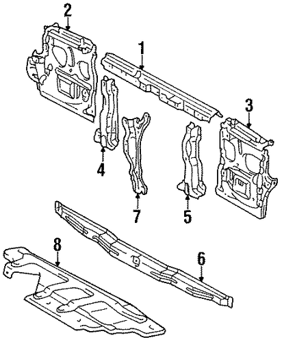 Land Cruiser RADIATOR SUPPORT