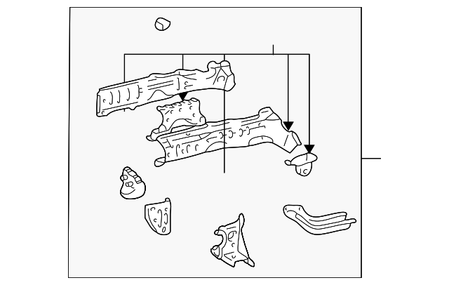 57101-47030 Деталь SIDEMEMBER ASSY, RIGHT