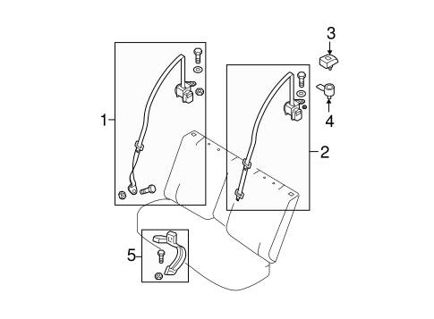 Forenza REAR SEAT BELTS 2