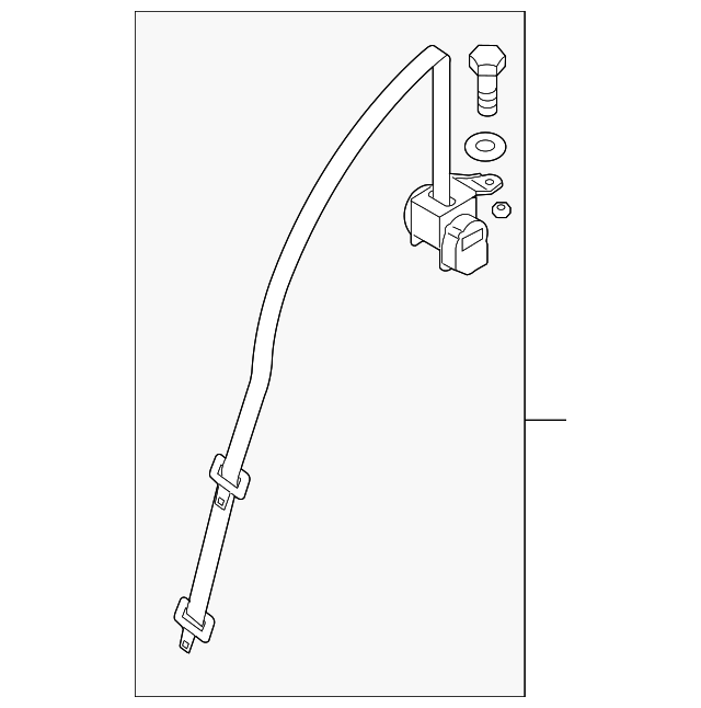 8490685Z20 Деталь CENTER SEAT BELT