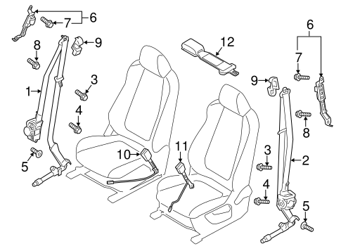 CX-5 FRONT SEAT BELTS