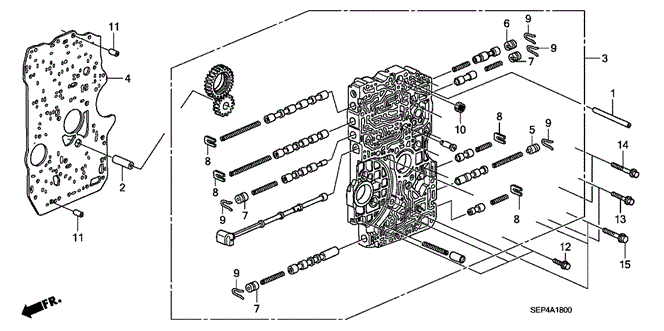 TL AT MAIN VALVE BODY ('07)