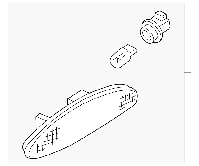 26180-2Y910 Деталь SIDE MARKER LAMP, RIGHT