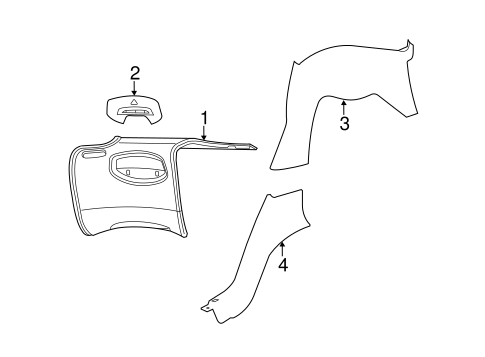 Viper INTERIOR TRIM - REAR BODY