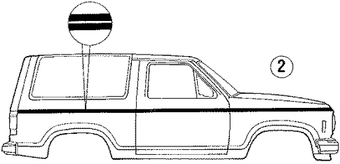 Bronco II STRIPE TAPE 2