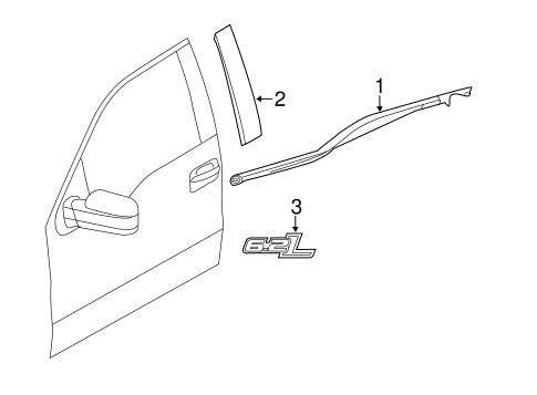 F-150 EXTERIOR TRIM - FRONT DOOR
