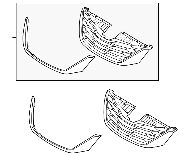 53101-08070 Деталь GRILLE ASSY