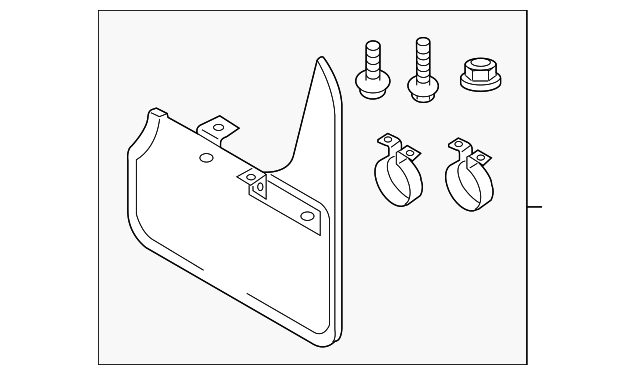 8V5-075-106 Деталь SPLASH GUARD KIT