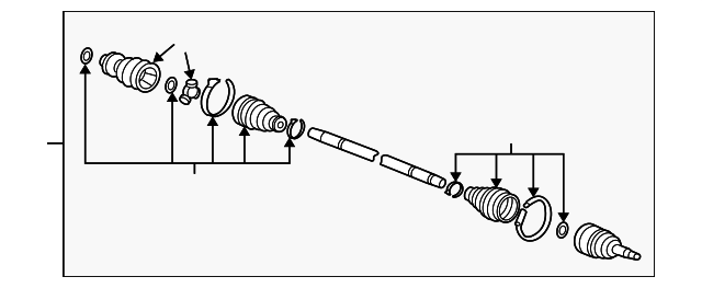 42310-TZ6-A02 Деталь DRIVESHAFT ASSY., R.