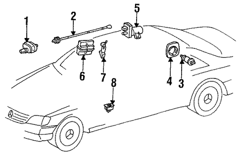 CL500 FRONT SEAT COMPONENTS