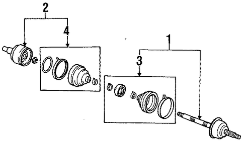 Escort DRIVE AXLES