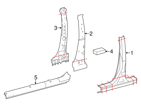 Highlander CENTER PILLAR & ROCKER