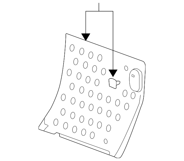 22736545 SEAT BACK PANEL, LEFT