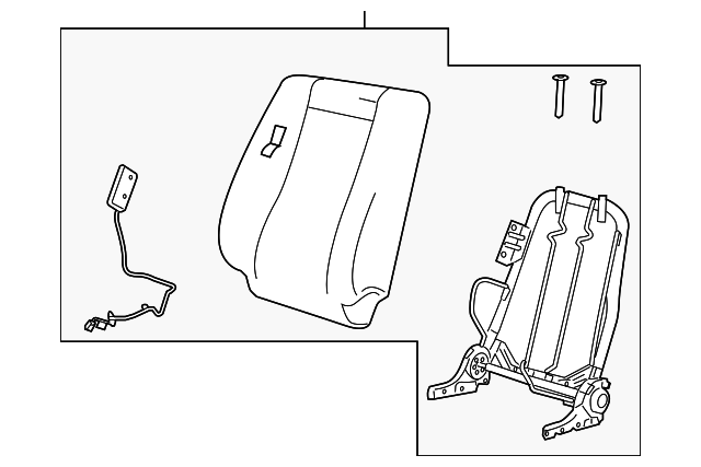 ZZCA-88-180-29 Деталь SEAT BACK ASSY, LEFT