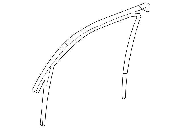8368078J01 Деталь GLASS RUN, LEFT