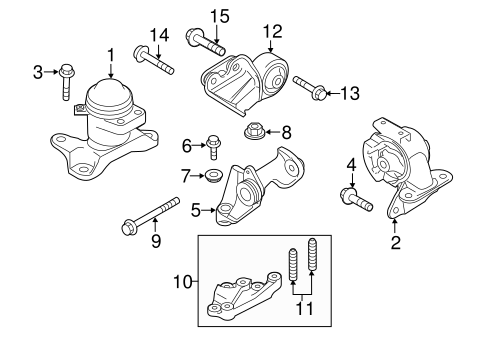 CX-7 ENGINE & TRANS MOUNTING