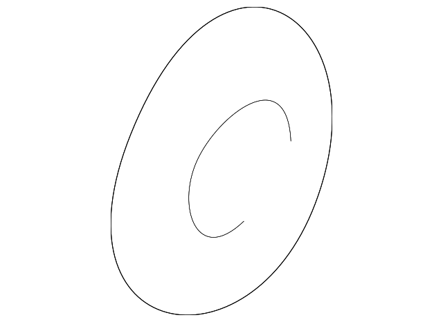 ZZM0-58-723 Деталь DOOR GLASS SPACER, LEFT