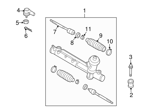 Tribute STEERING GEAR & LINKAGE