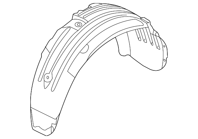 86821-E4000 Деталь WHEELHOUSE LINER, LEFT