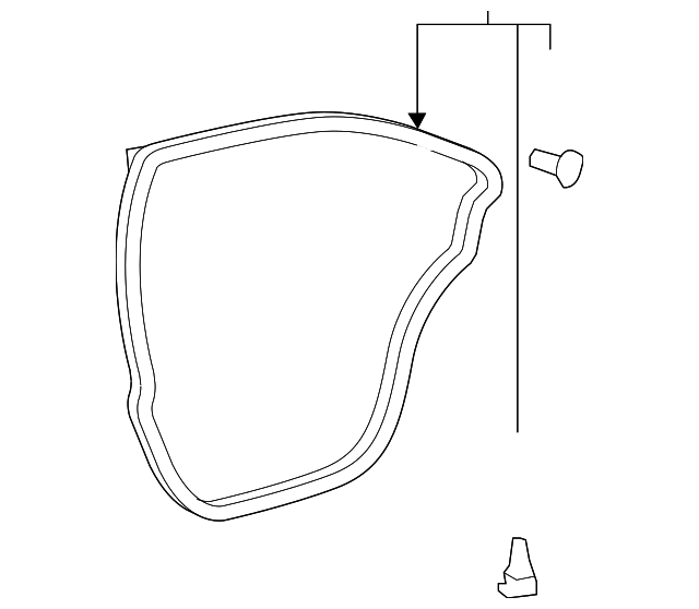67871-06090 Деталь SURROUND W'STRIP, RIGHT