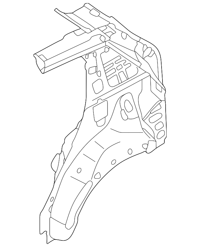 71601-3W200 Деталь INNER QTR PANEL, LEFT