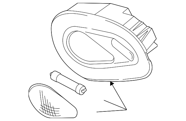 F85Z13A702AAD Деталь OVERHEAD LAMP, LEFT
