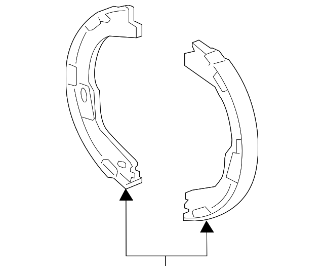 22857907 Деталь PARK BRAKE SHOES