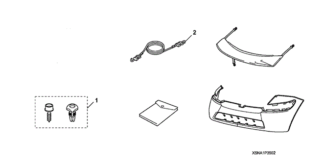 ACCESSORIES/NOSE MASK (FULL) (2) ('06-'08) for 2007 Honda CIVIC NGV #1