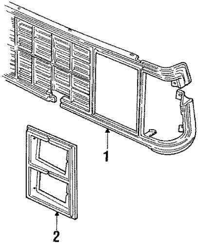 B150 GRILLE & COMPONENTS 2