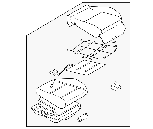 64139AG00BJC Деталь CUSHION ASSY, RIGHT