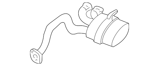 88895874 Деталь MUFFLER & PIPE, LEFT