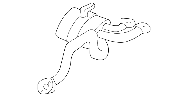 88895880 Деталь MUFFLER & PIPE, RIGHT