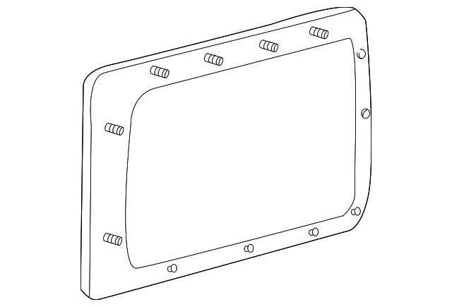 DQ09139YPY Деталь QUARTER GLASS, RIGHT