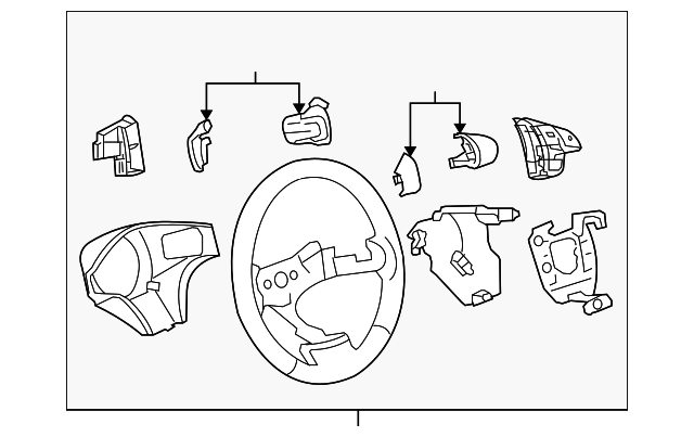 22838979 Деталь STEERING WHEEL