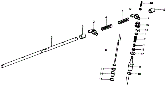 ENGINE/AUXILIARY VALVE ('76-'77) for 1976 Honda CIVIC HATCHBACK #1