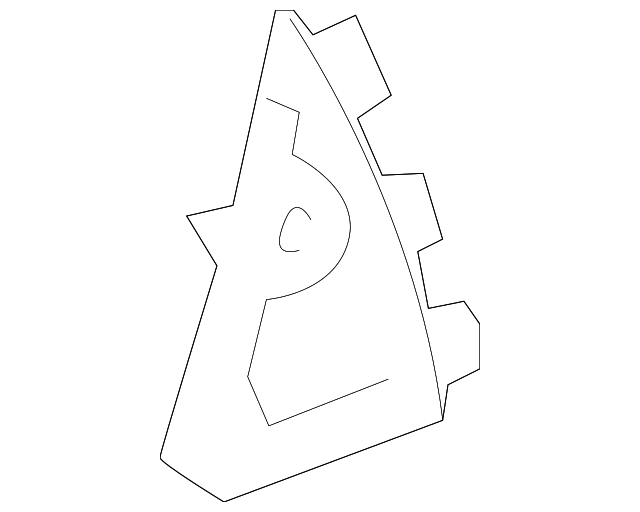 76806-60011 CORNER TRIM, LEFT