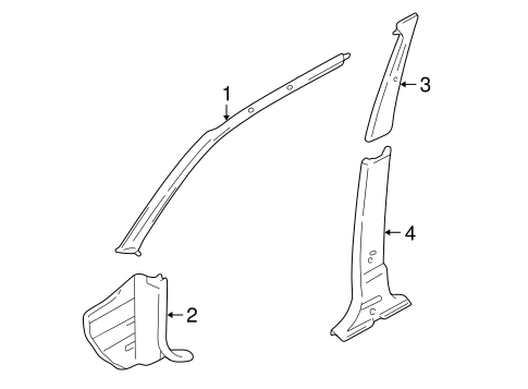 Montero INTERIOR TRIM - PILLARS