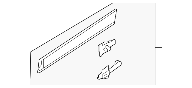 4L0-853-969-D-B41 Деталь LOWER MOLDING, LEFT