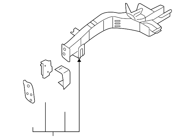 64602-3J200 Деталь LOWER RAIL, RIGHT