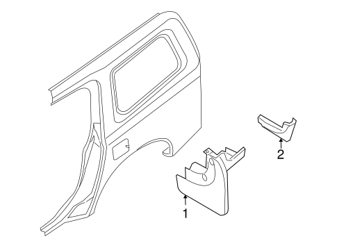 QX56 EXTERIOR TRIM - QUARTER PANEL