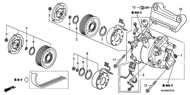 CIVIC COUPE A / C COMPRESSOR (2.0L)
