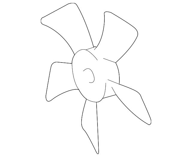 16361-20070 Деталь FAN BLADE, LEFT