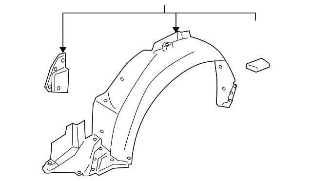 59110FE072 Деталь FENDER LINER, LEFT