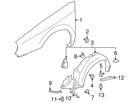 Impreza FENDER & COMPONENTS