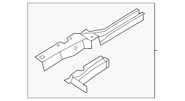 7B0-803-104 Деталь FRONT SIDE RAIL, RIGHT