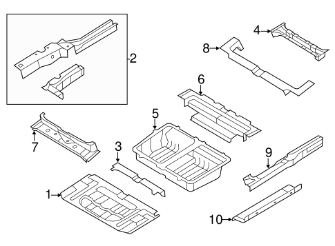 Routan FLOOR & RAILS