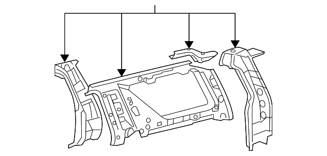 61703-35908 Деталь INNER PANEL ASSY, RIGHT