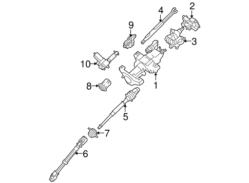 F-150 STEERING COLUMN ASSEMBLY